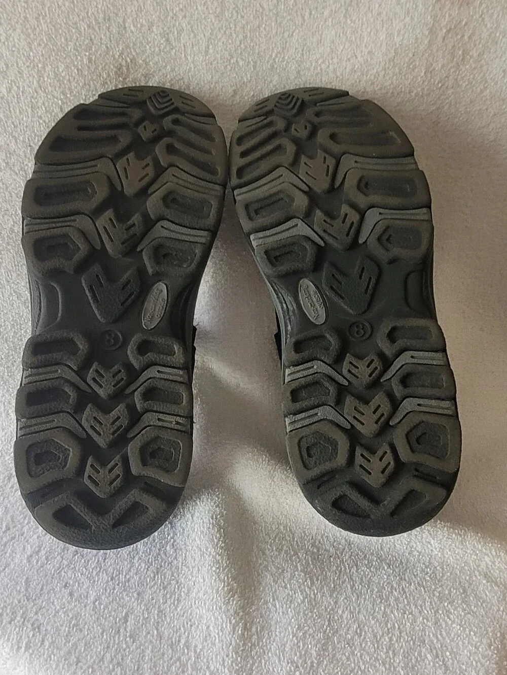 Men's Active Sport Design Sandals Black/Blue Adjustable Velco S 8 (bin 2)